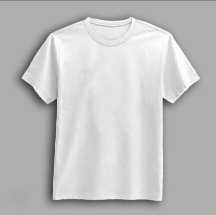 Solid T-Shirt pure White 1Pc